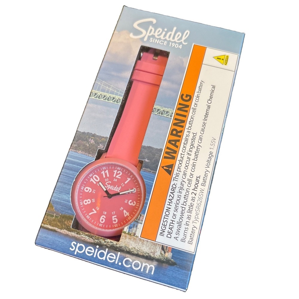 Speidel Color Pop Eco Watch 40mm Eco Friendly Case Easy Reader Silicone Band